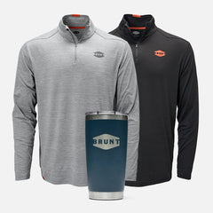 The McKenna 1/4 Zip Long Sleeve Tech Shirt Pack